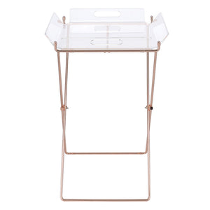 Cercie - Tray Table - Clear Acrylic & Copper