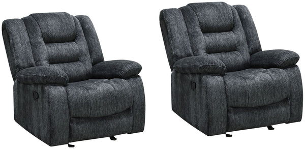 Bolton - Glider Recliner Dark Gray 2 Piece