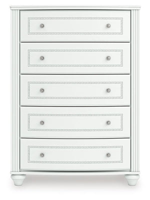 Kozlani - Five Drawer Chest - White