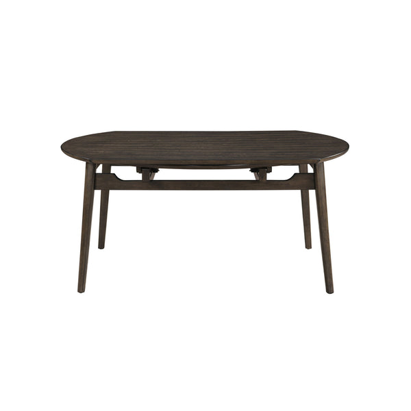 Rex - 65" Round Table With Self Storing Leaves - Walnut