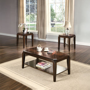 Docila - 3 Piece Coffee & End Set - Walnut