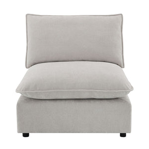 Marisa - Modular Armless Chair - Beige Boucle