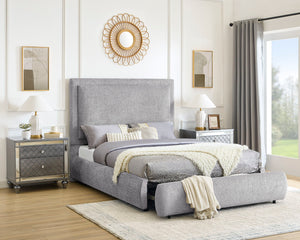 Reverie - Upholstered Storage Bed Gray