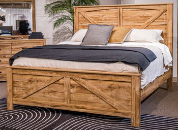 Maystonna - Crossbuck Panel Headboard Light Brown