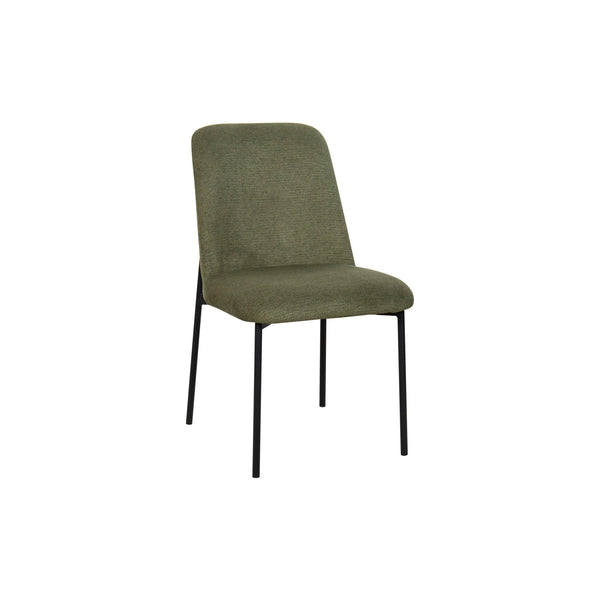 Erik - Side Chair With Black Metal Frame (Set of 2) Green