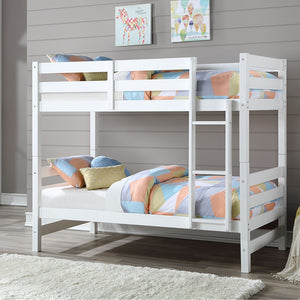 Ronnie - Bunk Bed White Twin