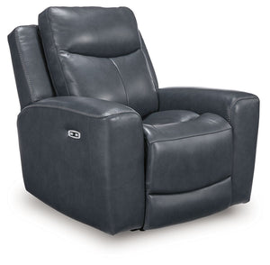 Next Move - Power Recliner With Adjustable Headrest Blue