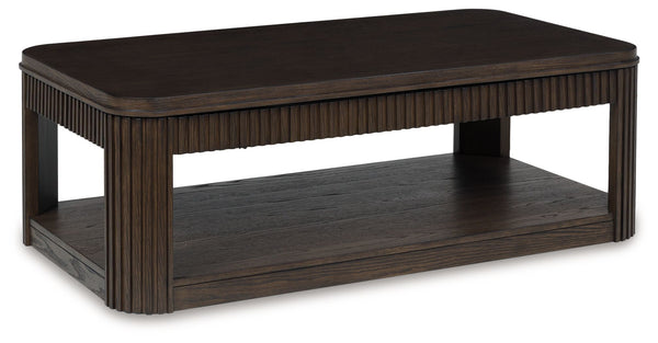 Carlibrie - Rectangular Table Dark Brown Cocktail Tables