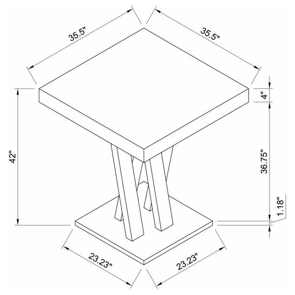 Freda - Square Height Dining Table