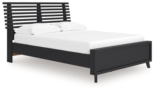 Danziar - Slat Panel Bed Black