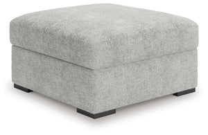 Cuddle Plush - 3 Pc. - 3-Piece Sectional, Chair And Ottoman - Arctic