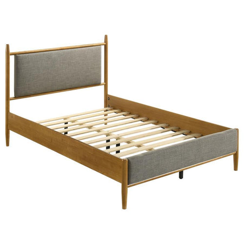 Mason - Panel Platform Bed Light Brown