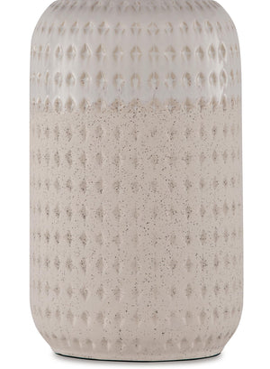 Capwich - Ceramic Table Lamp - Beige / White