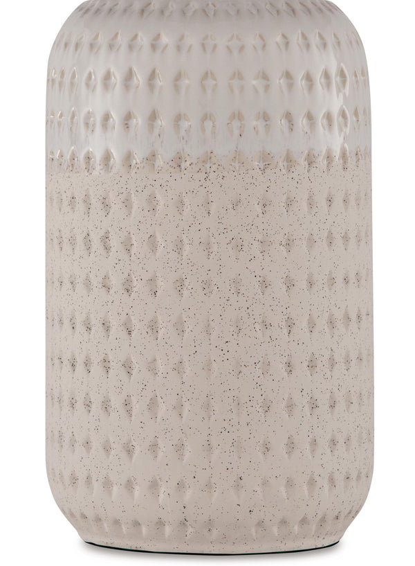 Capwich - Ceramic Table Lamp - Beige / White