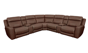 Calgary - Sectional Autumn Umber 7 Pc. Sectional