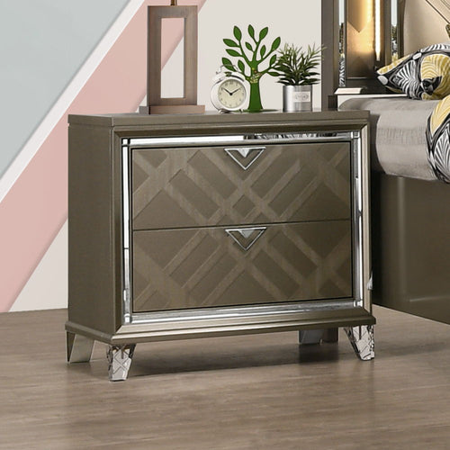 Skylar - Nightstand Dark Champagne
