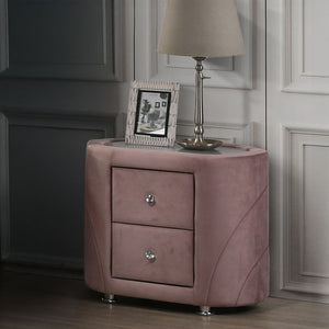 Salonia - Nightstand - Pink Velvet