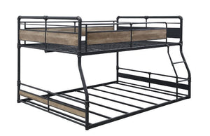 Cordelia - Full/Queen Bunk Bed - Antique Oak, Sandy Black & Dark Bronze Hand-Brushed