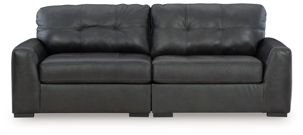 Brindley Pier - Sectional Black 2 Pc. Sectional Loveseat