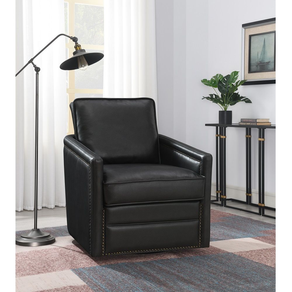 Rocha - Swivel Chair With Glider Black