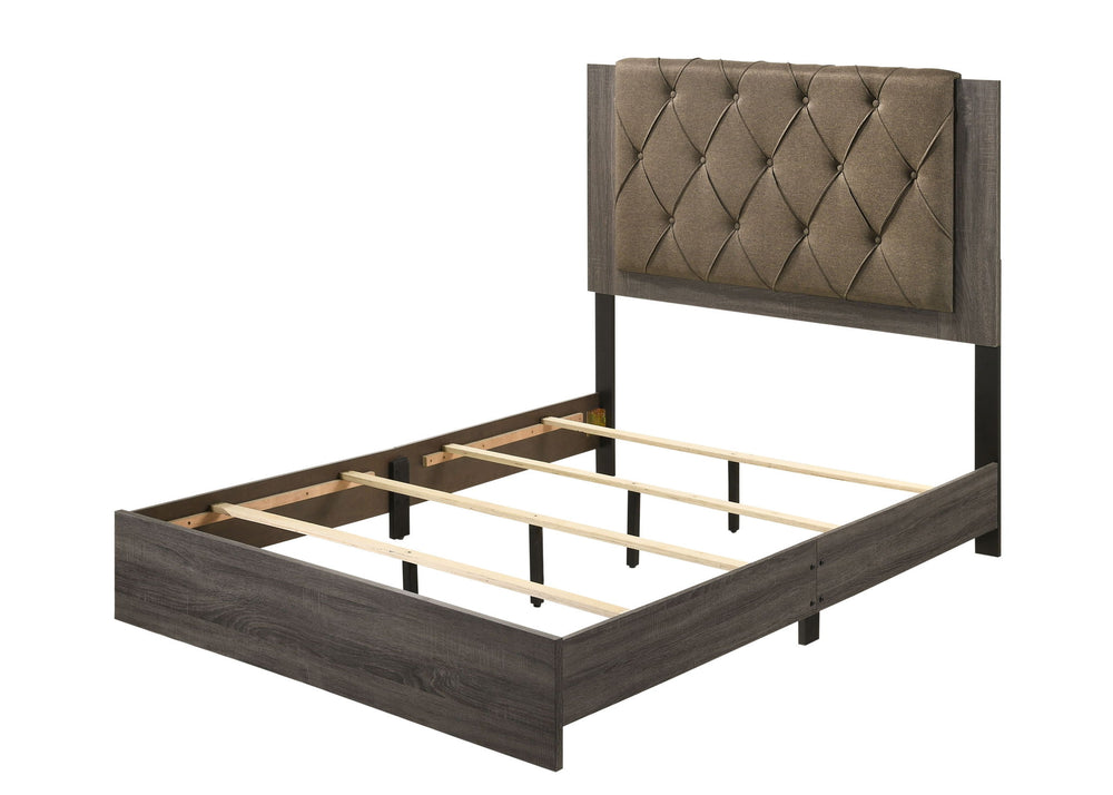 Avantika - Bed Rustic Gray Oak King