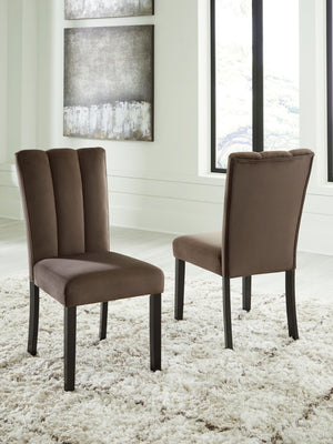 Jeshina - Mocha - Dining Upholstered Side Chair (Set of 2)