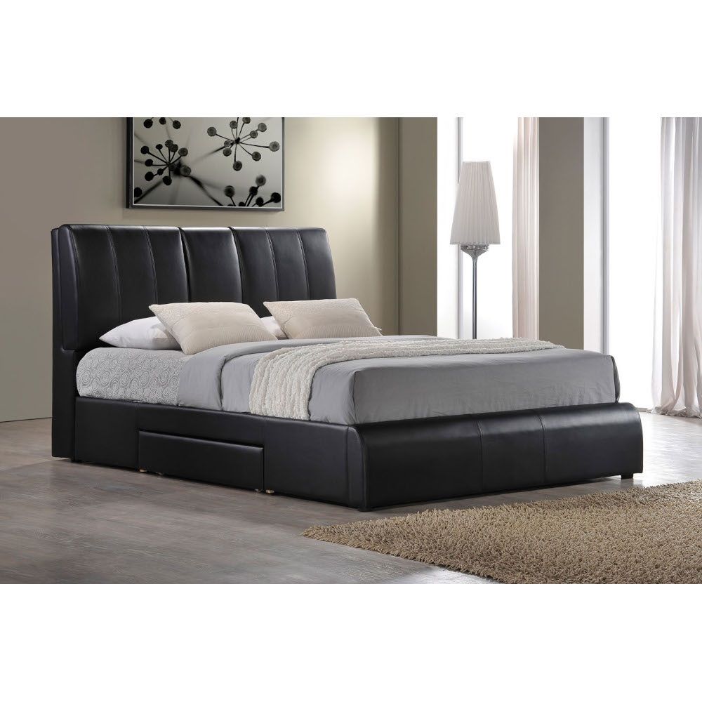 Kofi - Bed w/Storage Black