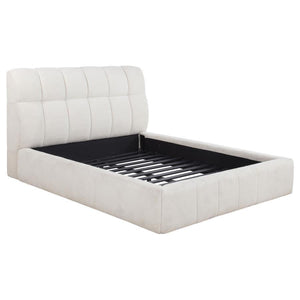 Nollet - Upholstered Platform Bed Beige Queen