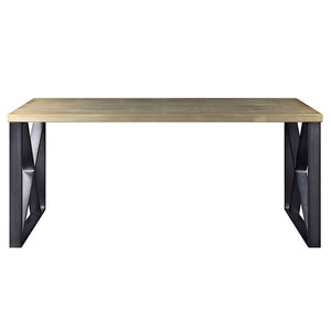 Jennavieve - Executive Writing Desk - Gold Aluminum