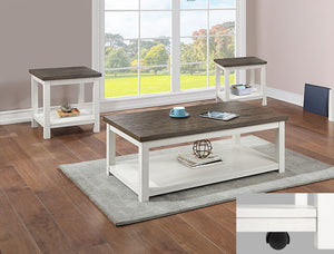 Dakota - Table Set (Coffee & 2 End Tables) - White