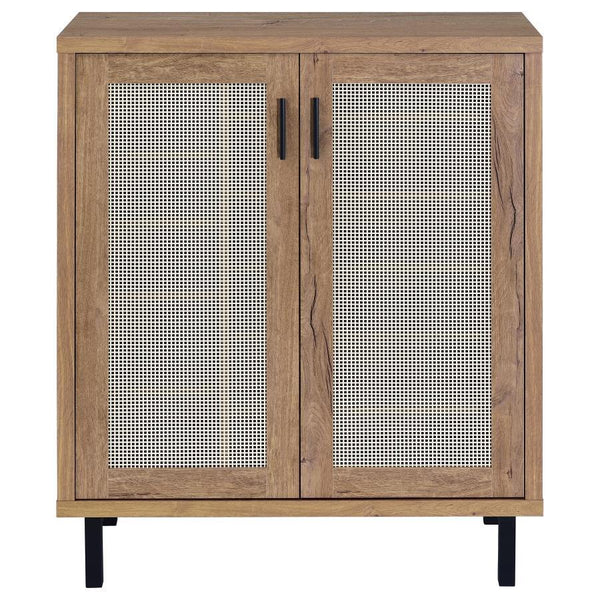 Teller - 2-Door Shoe Storage Cabinet - Natural Oak