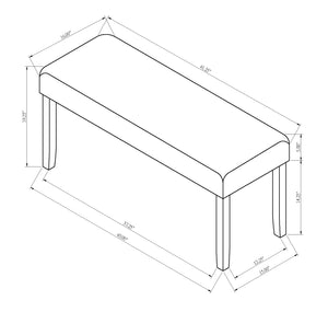 Jules - Bench - Charcoal / Gray