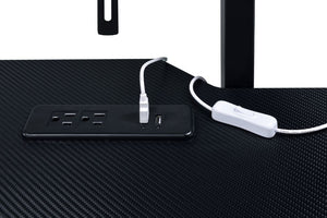 Canzi - Gaming Desk With USB - Black