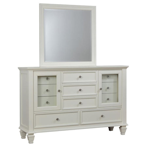 Sandy Beach - 11-drawer Dresser With Mirror White
