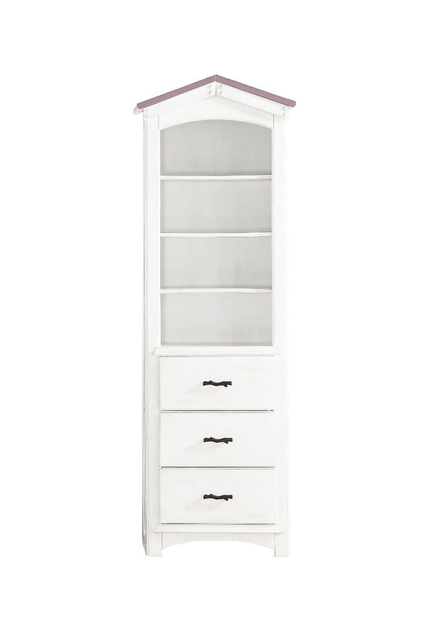 Tree House - Bookcase Cabinet - Pink & White