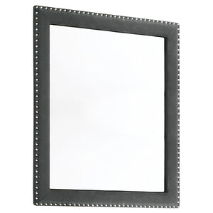 Melody - Upholstered Dresser Mirror Dark Gray