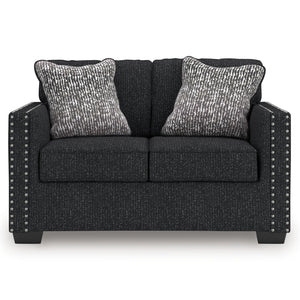 Jasmine Peaks - Loveseat - Coal