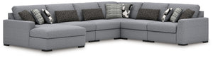 Bealton - Sectional Gray 6 Pc. Left Arm Facing Corner Chaise Sectional