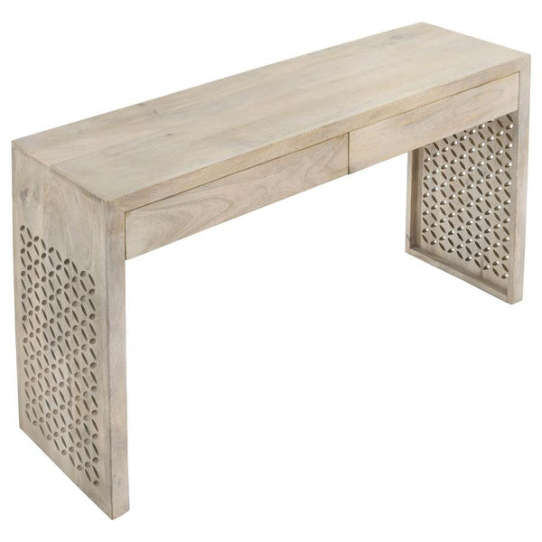 Rickman - 2-Drawer Wood Entryway Console Table - White Washed