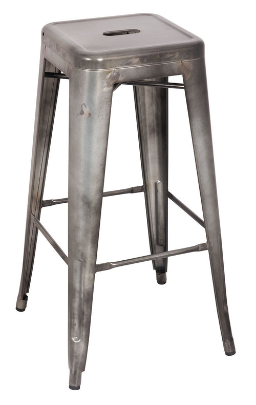Kiara - Bar Stool Antique Silver