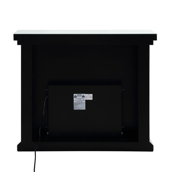 Noralie - 40" Fireplace - Mirrored & Faux Diamonds