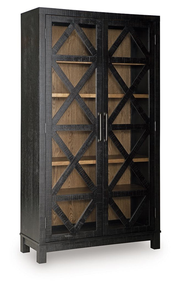 Christop - Accent Cabinet - Black / Brown