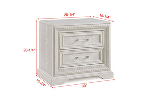 Alexandria - Accent Nightstand - White