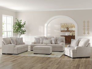 High Profile - Living Room Set Beige 4 Pc. Sofa, Loveseat, Chair And A Half, Ottoman