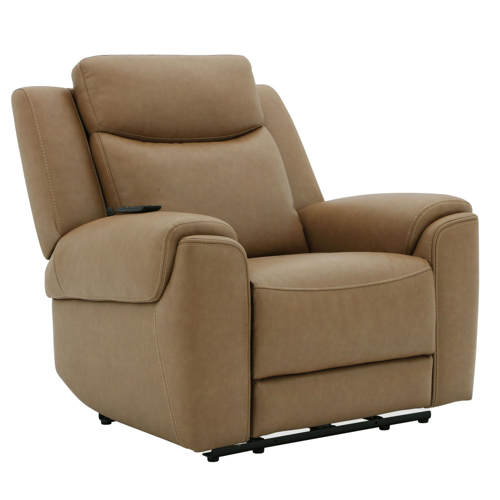 Momentum - Power Zero Gravity Recliner With Heat And Massage Light Brown