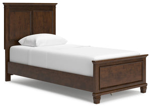 Danabrin - Panel Bed Dark Brown Twin None