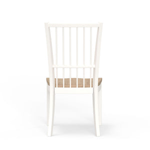 Americana Modern Dining - Spindle Back Dining Chair (Set of 2) - Cotton White