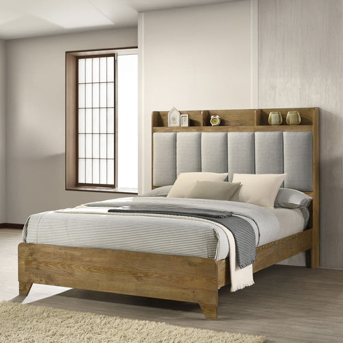 Garcia - Bed With USB Light Brown