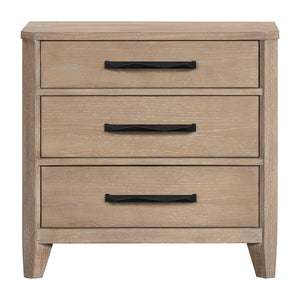 Breckenridge - 3 Drawer Nightstand With USB/C Port - Brown