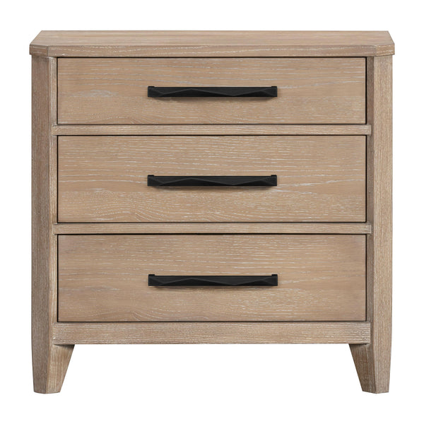 Breckenridge - 3 Drawer Nightstand With USB/C Port - Brown